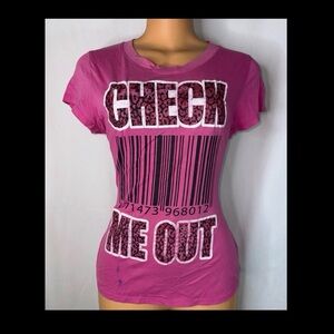 Hybrid & Company Bold Pink Graphic Tee